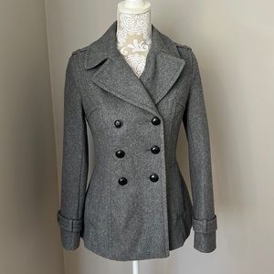 Express Gray Pea Coat